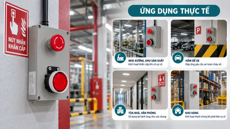 Nút nhấn báo cháy khẩn cấp Nút nhấn báo cháy khẩn cấp