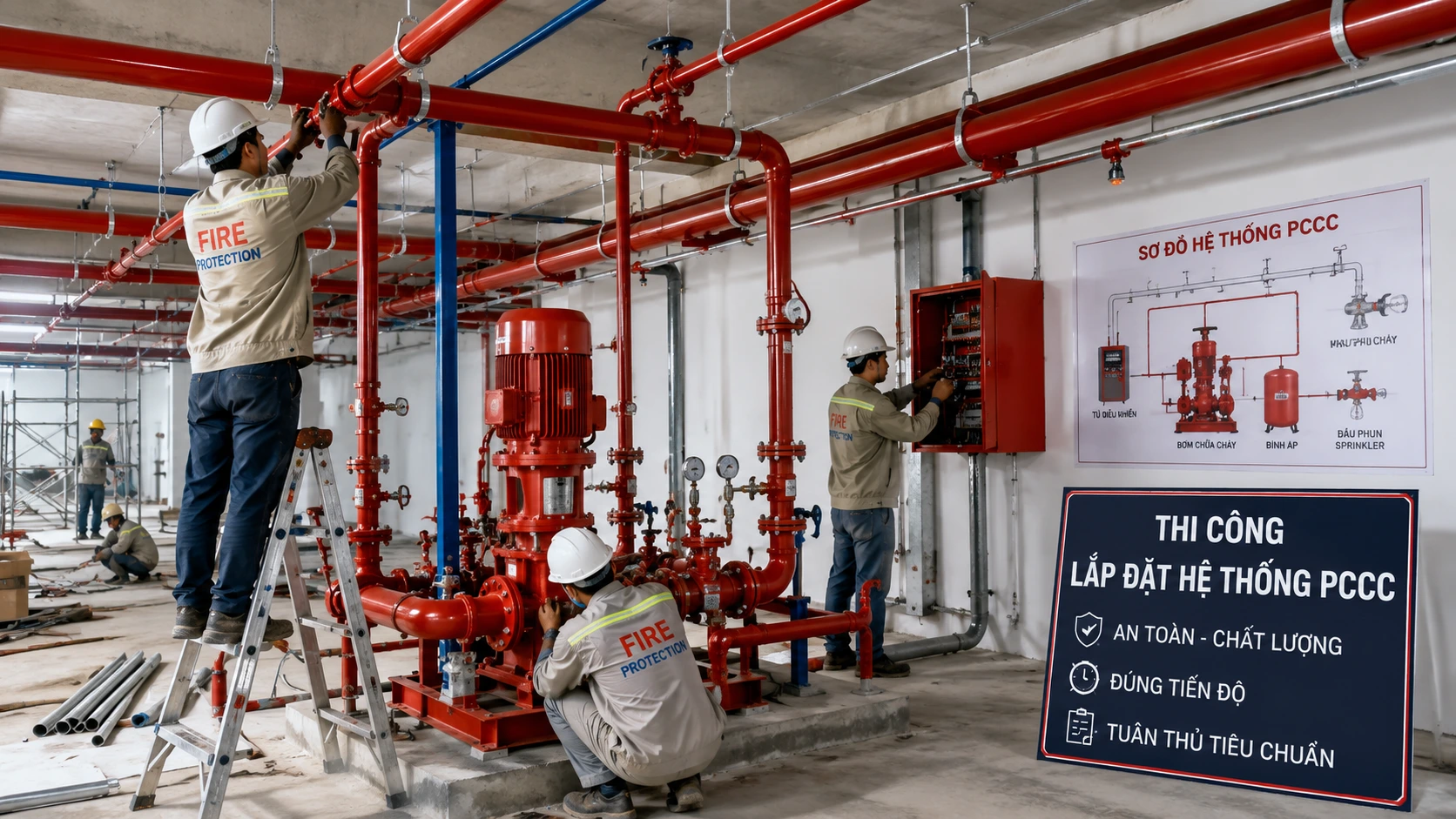 thi công pccc - lắp đặt