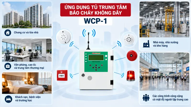 Tủ báo cháy không dây WCP-1