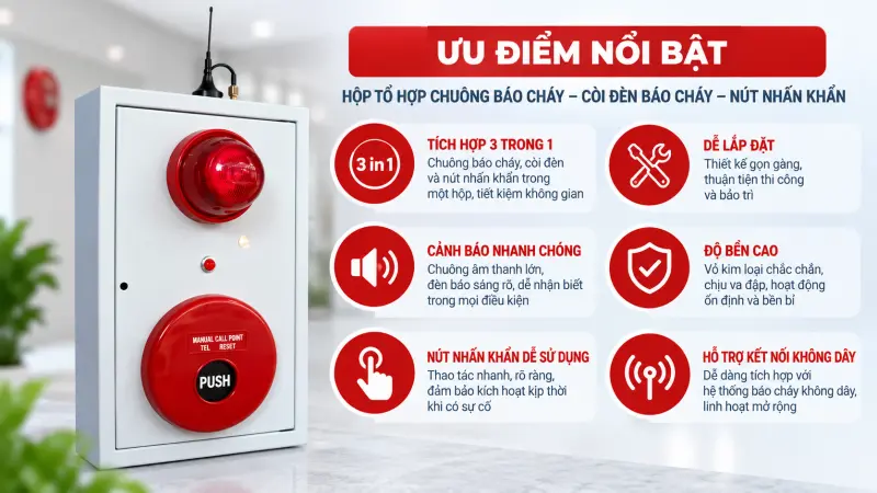 Tổ hợp báo cháy FSMBL-001 Tổ hợp báo cháy FSMBL-001